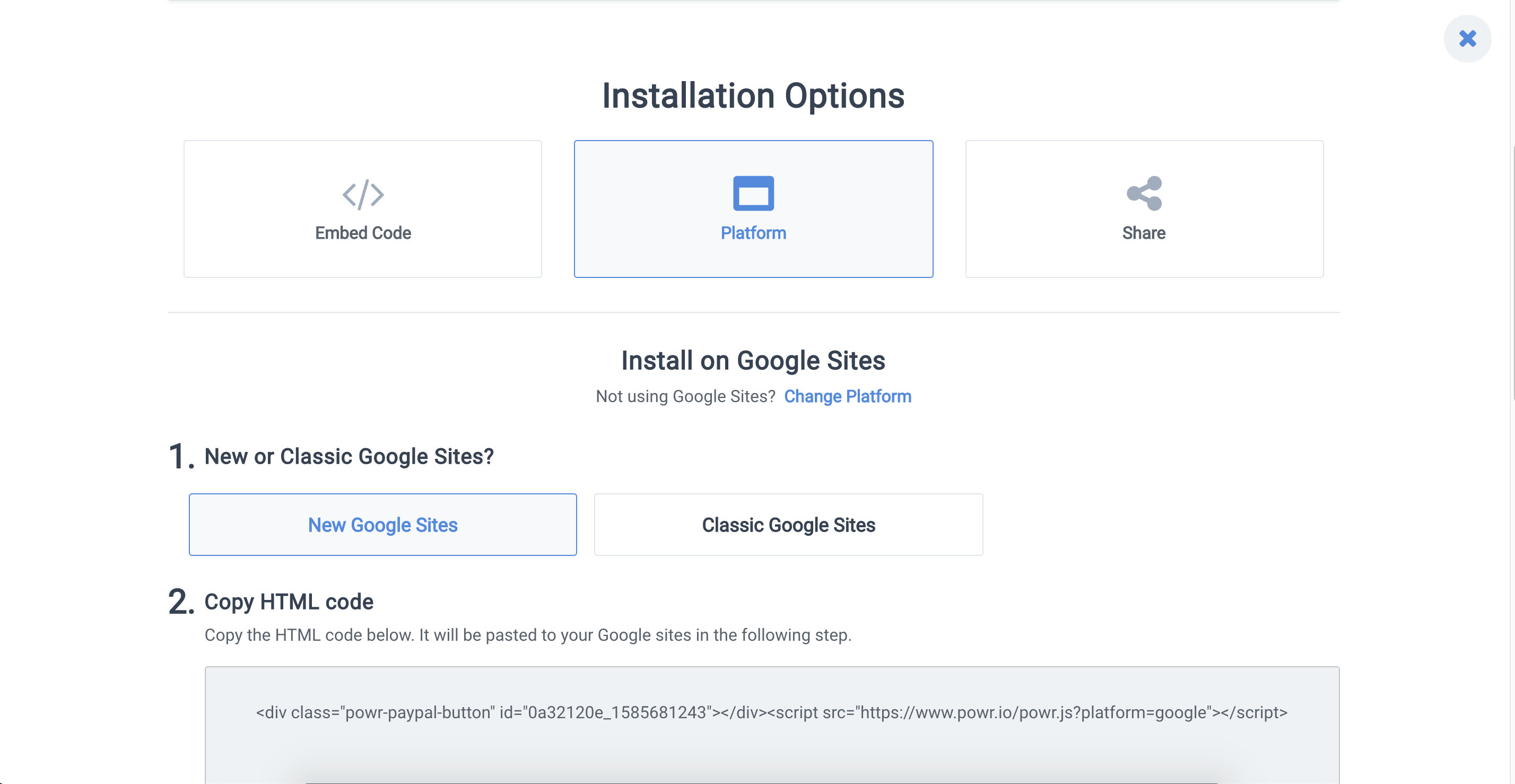 Can You Embed Powr Apps On The New Google Sites Powr