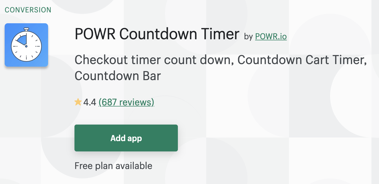 POWR: Countdown Timer Banner App